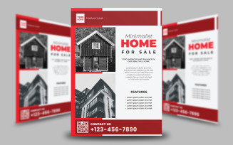 Minimalist Home For Sale Flyer Template