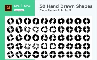 Circle Shape Bold 50_Set V 5