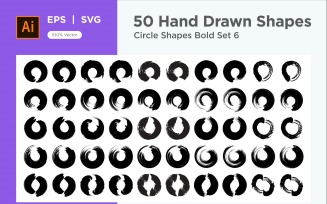 Circle Shape Bold 50_Set V 6