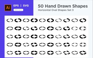 Horizontal Oval Shape 50_Set V 3