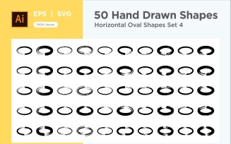 Horizontal Oval Shape 50_Set V 4