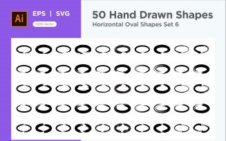 Horizontal Oval Shape 50_Set V 6