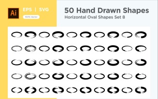 Horizontal Oval Shape 50_Set V 8