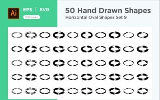 Horizontal Oval Shape 50_Set V 9