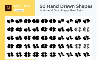 Horizontal Oval Shape Bold 50_Set V 4