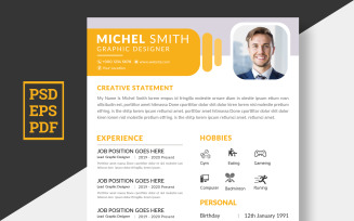 Michel Smith PDF Resume Template