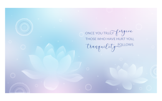 Pastel Inspirational Background 14400x8100px With Message About Forgiveness