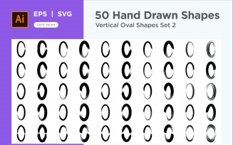 Vertical Oval Shape 50_Set V 2