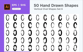 Vertical Oval Shape 50_Set V 6