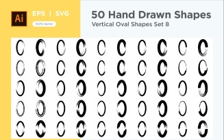 Vertical Oval Shape 50_Set V 8