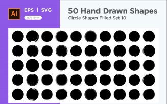 Circle Shape Filled 50_Set V 10