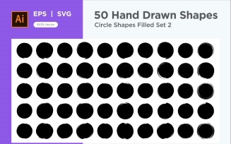 Circle Shape Filled 50_Set V 2