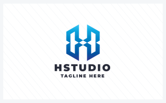 HStudio Letter H Pro Logo Template