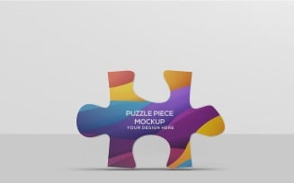 Puzzle - One Puzzle Piece Mockup