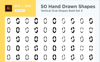 Vertical Oval Shape Bold 50_Set V 4