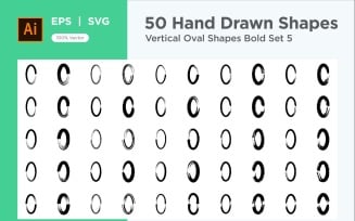Vertical Oval Shape Bold 50_Set V 5