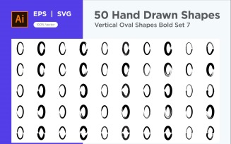Vertical Oval Shape Bold 50_Set V 7