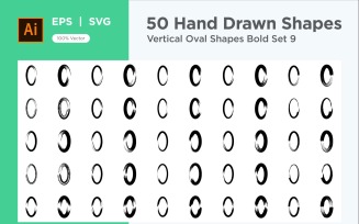 Vertical Oval Shape Bold 50_Set V 9