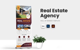 Real Estate Agency Roll Up Banner