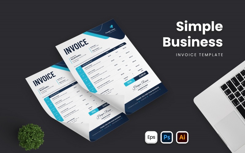 Simple Business Payment Invoice Corporate Identity