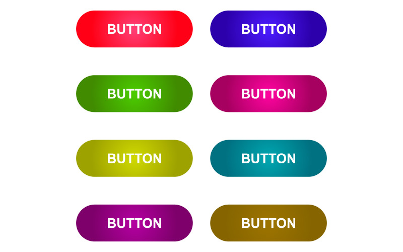 Web button illustrated on a white background Vector Graphic