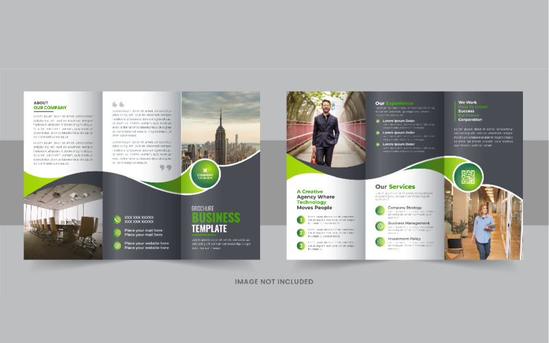 Business Brochure Trifold design Template vector Corporate Identity