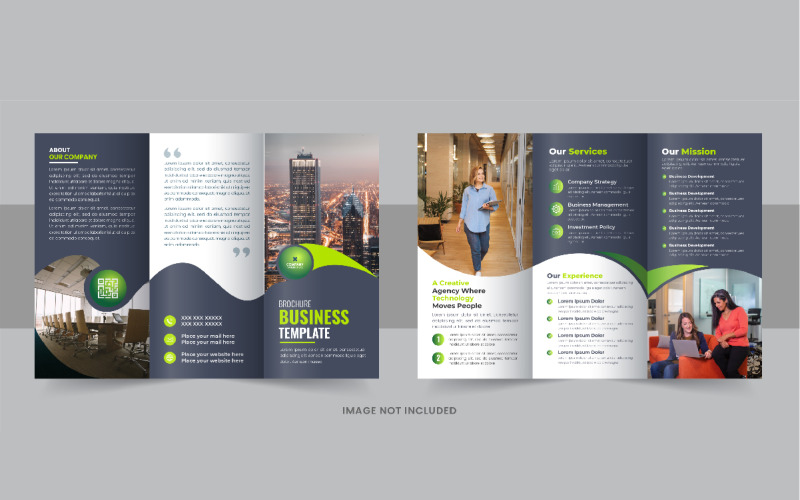 Business Brochure Trifold Template design layout vector Corporate Identity