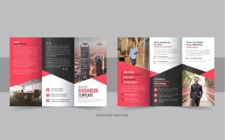 Business Brochure Trifold Template layout
