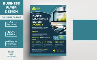 Corporate Flyer PSD Template: A Modern and Professional Design