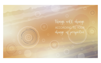 Inspirational Background 14400x8100px In Orange Color Scheme With Message About Perspective