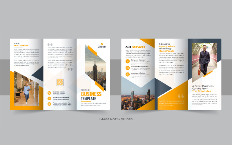 Modern Business Brochure Trifold Template design Corporate Identity