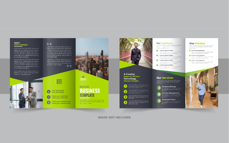 Modern Business Brochure Trifold Template Corporate Identity