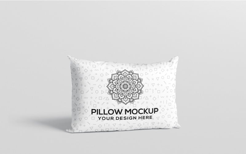 Pillow Mockup - Rectangle Pillow Mockup Product Mockup