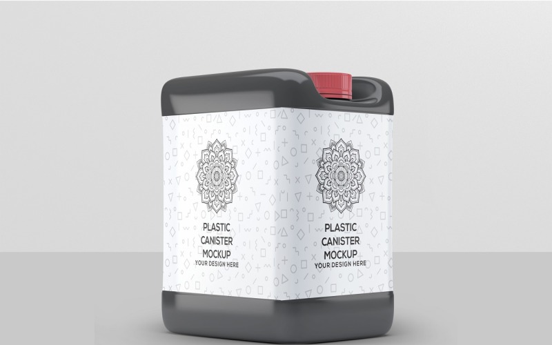 Plastic Canister - Plastic Canister Mockup Product Mockup