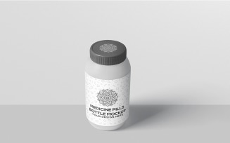 Plastic Medicine Pills Bottle Mockup