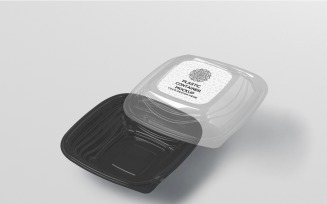Plastic Takeaway Container Mockup