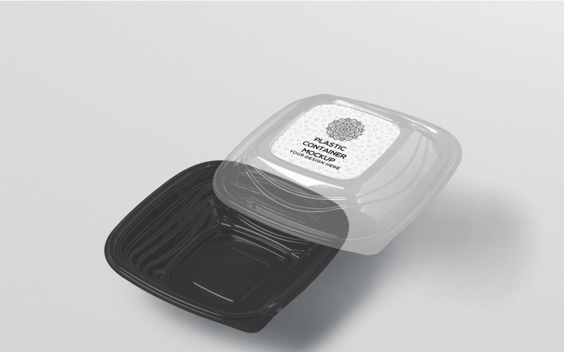 Plastic Takeaway Container Mockup Product Mockup