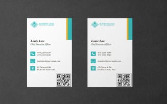 Corporate Business Card - E-card Template - Visiting card Template