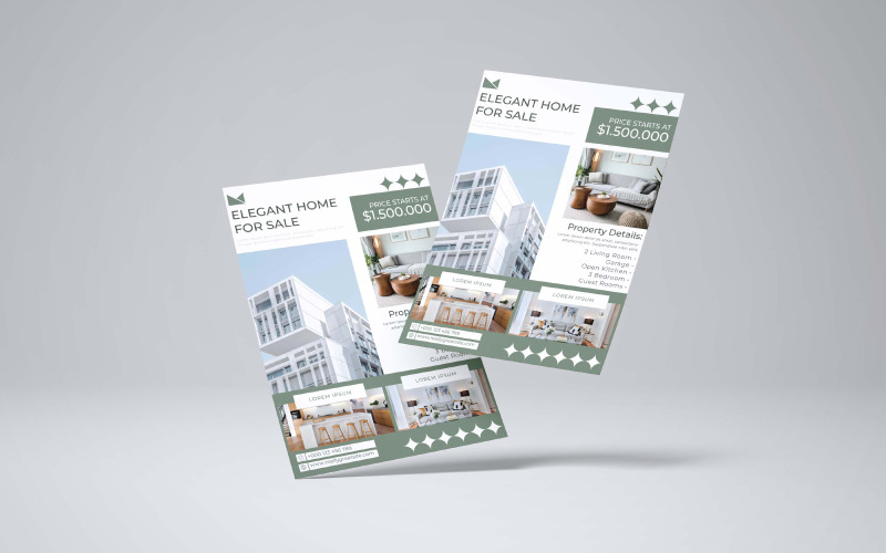 Elegant Home For Sale Flyer Template 5 Corporate Identity