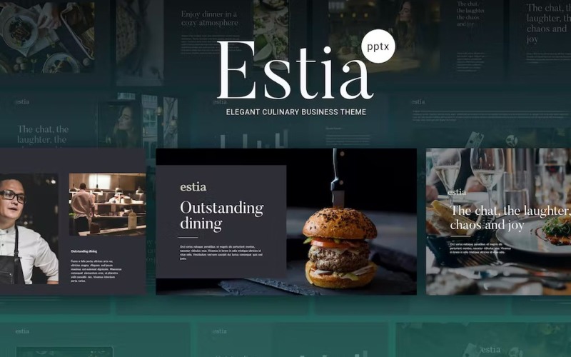 ESTIA - Culinary Powerpoint Template PowerPoint Template