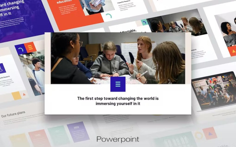 Etda - Education Theme Powerpoint Template PowerPoint Template