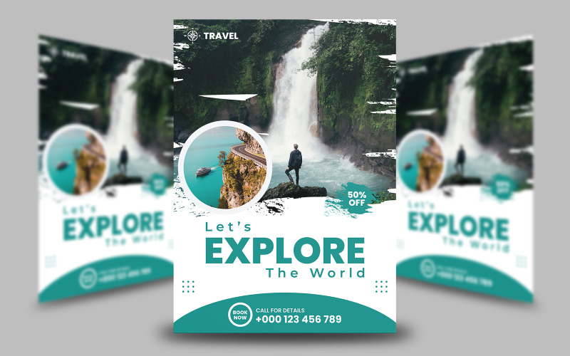 Let's Explore The World Flyer Template Corporate Identity