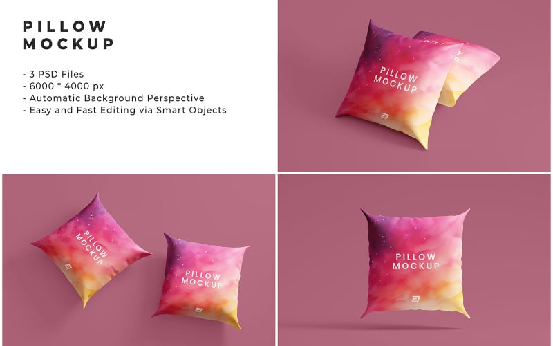 Pillow Mockup Design Template Product Mockup