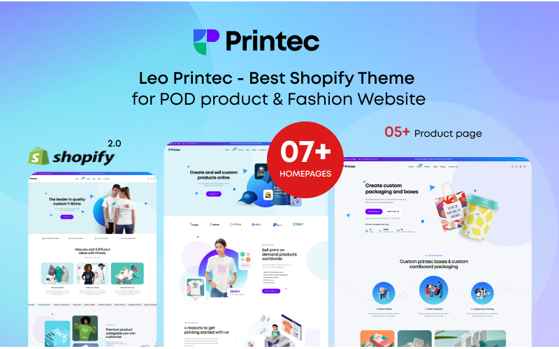 Leo Printec - Pod Product & Fashion Shopify Theme