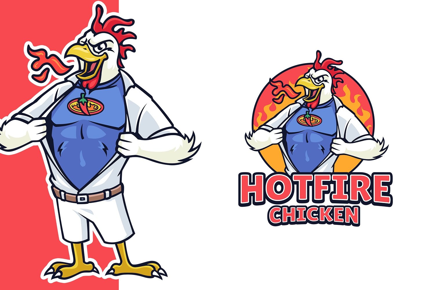 Template #343316 Chicken Mascot Webdesign Template - Logo template Preview