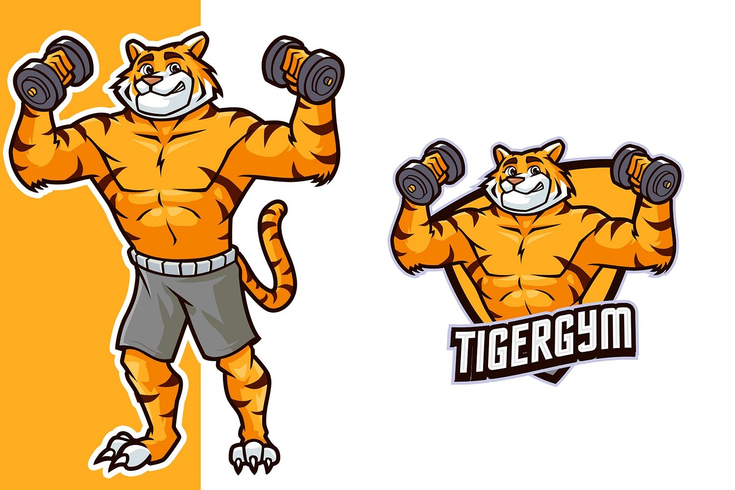 Kit Graphique #343326 Tigre Gym Web Design - Logo template Preview