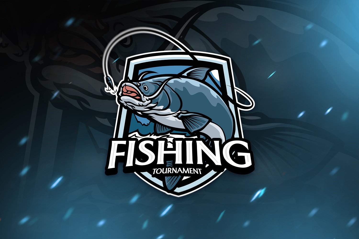 Template #343329 Fishing Animal Webdesign Template - Logo template Preview
