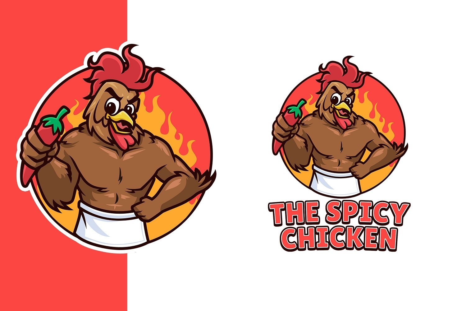 Template #343332 Chicken Mascot Webdesign Template - Logo template Preview