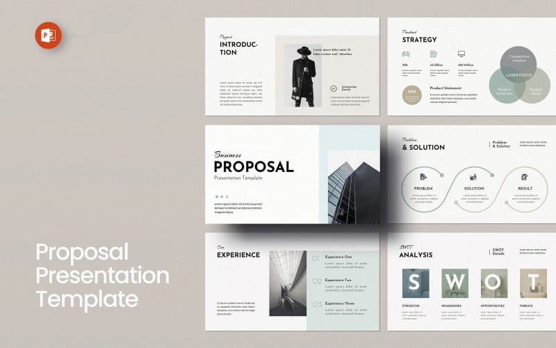 Business Proposal Layout Presentation Template PowerPoint Template