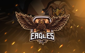 Eagle Mascot Logo Template